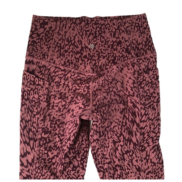 Athleta Women's Salutation Stash Pocket II Leggings Animal Print Small Petite - Picture 13 of 13